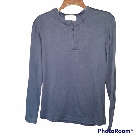 Nearkin Men Henley Wool Blend Long Sleeve Shirt Size Small - Picture 3 of 9